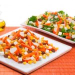 Ensalada de maíz y queso fresco
