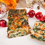 PASTEL VERDURAS-184 bPastel de verduras con salmón ahumado