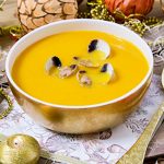 Crema de verduras con sabor a mar